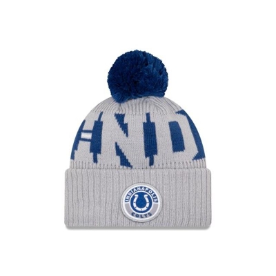Indianapolis Colts Gorra | New Era NFL Alternate Cold Weather Sport Knit Beanie Mexico - Blancos